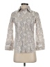 Attention Paisley Silver 3/4 Sleeve Blouse Size XS - photo 1