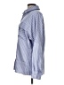 Unbranded 100% Polyester Stripes Blue Long Sleeve Blouse Size L - photo 5