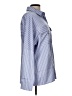 Unbranded 100% Polyester Stripes Blue Long Sleeve Blouse Size L - photo 4