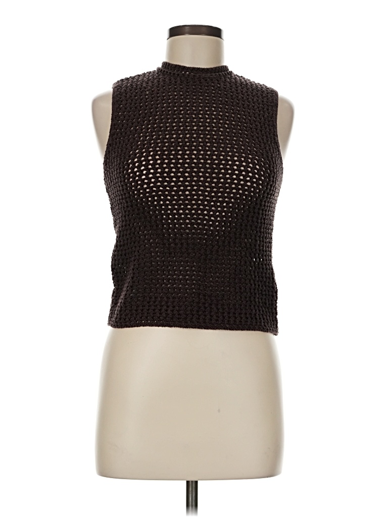 Pre-owned Zara Sweater Vest In Black