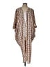 Melissa McCarthy Seven7 100% Polyester Brown Kimono Size L - photo 1