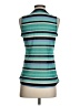 The Limited 100% Nylon Teal Sleeveless Button-Down Shirt Size S - photo 2