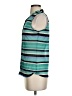 The Limited 100% Nylon Teal Sleeveless Button-Down Shirt Size S - photo 5