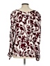 Lewit Burgundy 3/4 Sleeve Silk Top Size L - photo 2