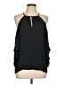 Dance & Marvel 100% Polyester Black Sleeveless Blouse Size L - photo 1