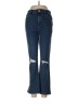 Express Hearts Blue Jeans Size M - photo 1