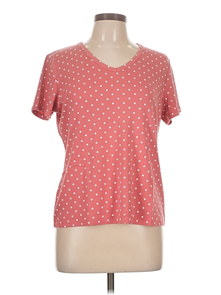 Pre-owned Style & Co Short Sleeve T-shirt In Red