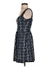 Bebop 100% Polyester Paisley Blue Casual Dress Size S - photo 5