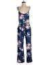 Unbranded Floral Blue Jumpsuit Size M - photo 1