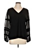 Calvin Klein Black Long Sleeve Blouse Size L - photo 1