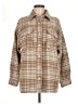 Forever 21 Plaid Brown Coat Size M - photo 1