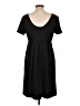 Renee C. Polka Dots Black Casual Dress Size L - photo 2