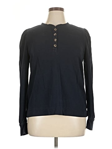 Ann Taylor LOFT Outlet Long Sleeve Henley (view 1)