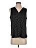 Banana Republic 100% Polyester Polka Dots Black Sleeveless Blouse Size S - photo 1