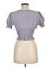 Shein Purple Short Sleeve Blouse Size 6 - photo 2