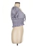 Shein Purple Short Sleeve Blouse Size 6 - photo 4