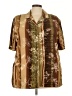 Tee Party Brown Short Sleeve Blouse Size 2X - photo 1