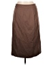 Emery Rose 100% Polyester Solid Brown Casual Skirt Size L - photo 2