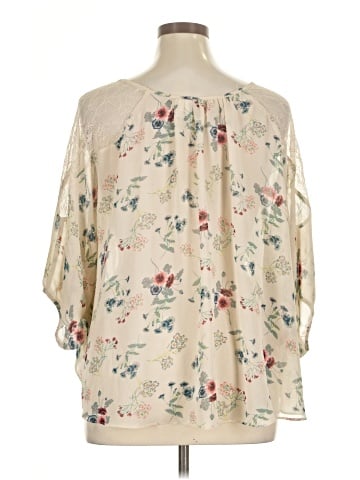 LC Lauren Conrad 3/4 Sleeve Blouse (view 2)