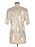 Shein Metallic Silver Short Sleeve Top Size M - photo 2