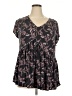 Lane Bryant Black Short Sleeve Blouse Size 18 - 20 Plus - photo 1