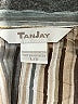 TanJay Stripes Brown 3/4 Sleeve Blouse Size L - photo 7