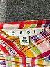 CAbi 100% Rayon Plaid Orange Long Sleeve Button-Down Shirt Size M - photo 7
