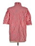 Assorted Brands Checkered-gingham Red 3/4 Sleeve Button-Down Shirt Size S - photo 2