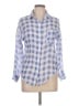Assorted Brands Checkered-gingham Blue Long Sleeve Button-Down Shirt Size L - photo 1