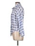 Assorted Brands Checkered-gingham Blue Long Sleeve Button-Down Shirt Size L - photo 5