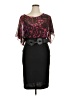 Robbie Bee Graphic Black Cocktail Dress Size 14 - photo 1