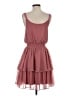 Express 100% Polyester Solid Pink Cocktail Dress Size S - photo 1