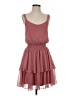Express 100% Polyester Solid Pink Cocktail Dress Size S - photo 2