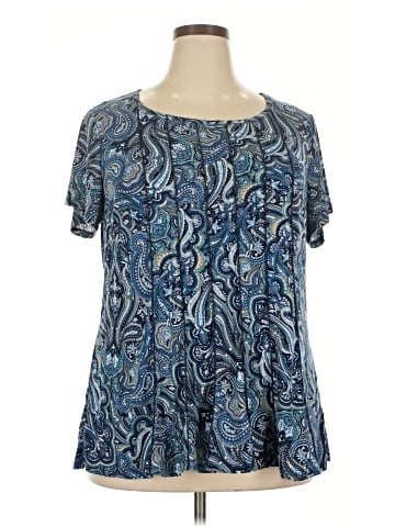 Roz & Ali Short Sleeve Blouse (view 1)