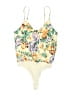 Express 100% Polyester Yellow Bodysuit Size XS - photo 1