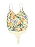 Express 100% Polyester Yellow Bodysuit Size XS - photo 2