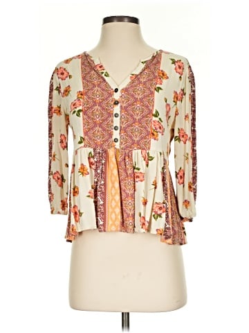 Blue Rain 3/4 Sleeve Blouse (view 1)