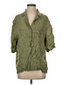 Wilfred 100% Cupro Green 3/4 Sleeve Button-Down Shirt Size S - photo 1