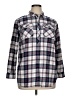 Eddie Bauer 100% Cotton Plaid Gray Long Sleeve Blouse Size XL - photo 1