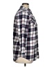 Eddie Bauer 100% Cotton Plaid Gray Long Sleeve Blouse Size XL - photo 4