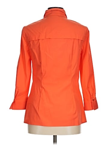 Per Se By Carlisle 3/4 Sleeve Button-Down Shirt (view 2)