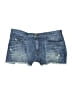 Current/Elliott Stripes Blue Denim Shorts Size 27 waist - photo 1