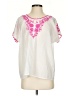 Roberta Roller Rabbit 100% Cotton Floral White Short Sleeve T-Shirt Size XS - photo 1