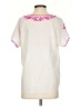Roberta Roller Rabbit 100% Cotton Floral White Short Sleeve T-Shirt Size XS - photo 2