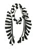 Unbranded Stripes Black Gray Scarf One size - photo 1