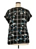 Worthington 100% Polyester Black Short Sleeve Blouse Size XXL - photo 2