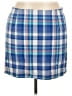 L.L.Bean 100% Cotton Plaid Blue Casual Skirt Size 18 (petite) - photo 1