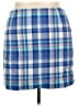 L.L.Bean 100% Cotton Plaid Blue Casual Skirt Size 18 (petite) - photo 2