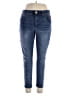 Democracy Solid Blue Jeans Size 14 - photo 1
