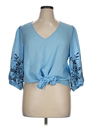 Olivia & Martin 3/4 Sleeve Blouse (view 1)
